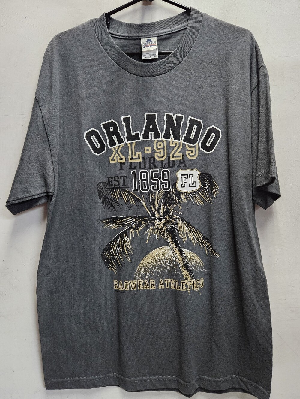 ORLANDO Florida 1859 Ragwear Athletics Large Unisex Mens Graphic Tee Shirt